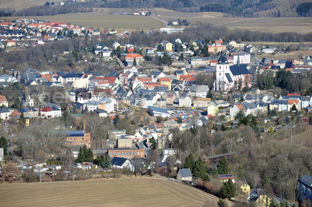 Aerial image Mittweida - Mittweida in the state Saxony