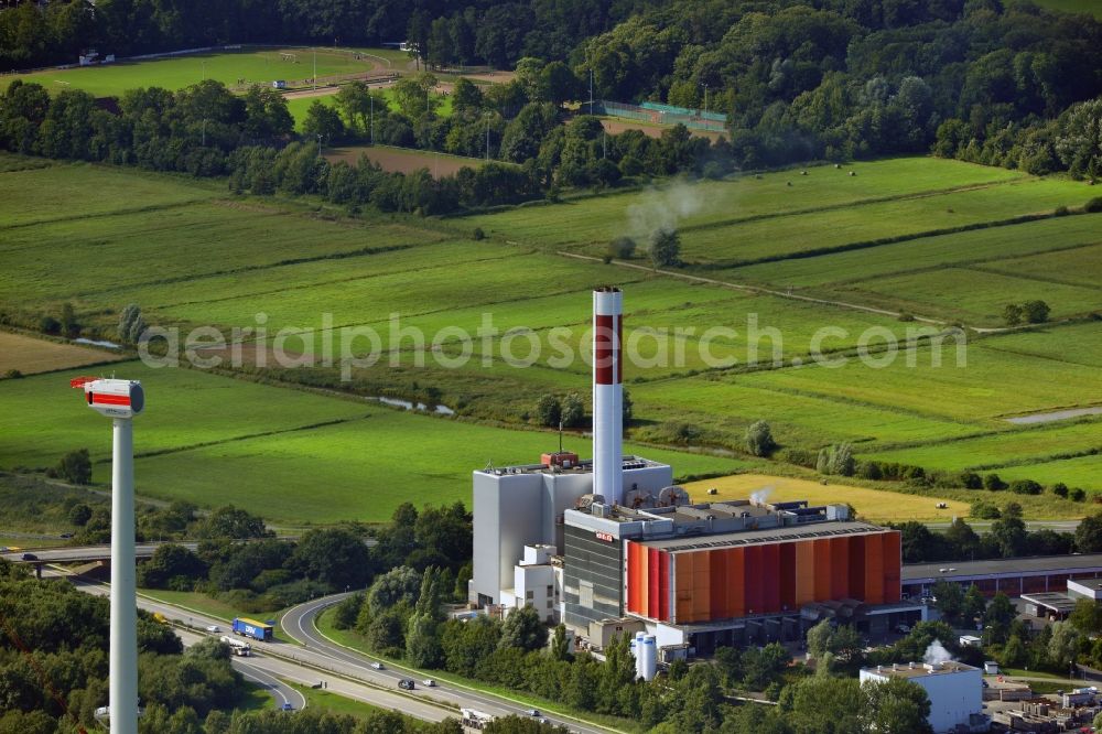 Aerial photograph Bremerhaven - Waste cogeneration plant BEG Bremerhaven disposal mbH in Bremerhaven in Lower Saxony