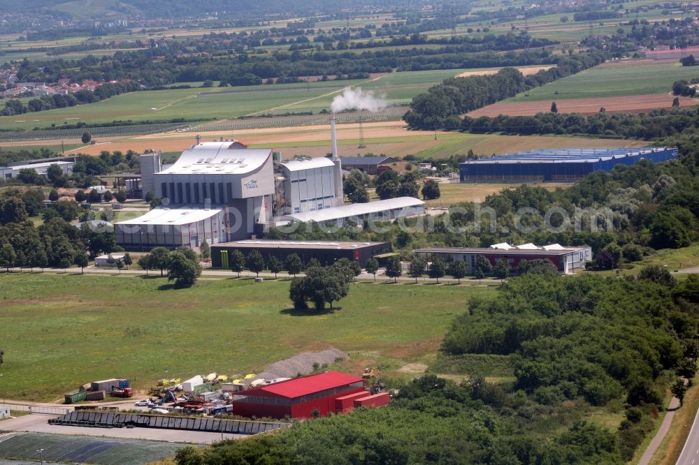 Aerial photograph Eschbach - Waste incineration plant TREA Breisgau in Eschbach in the state Baden-Wuerttemberg