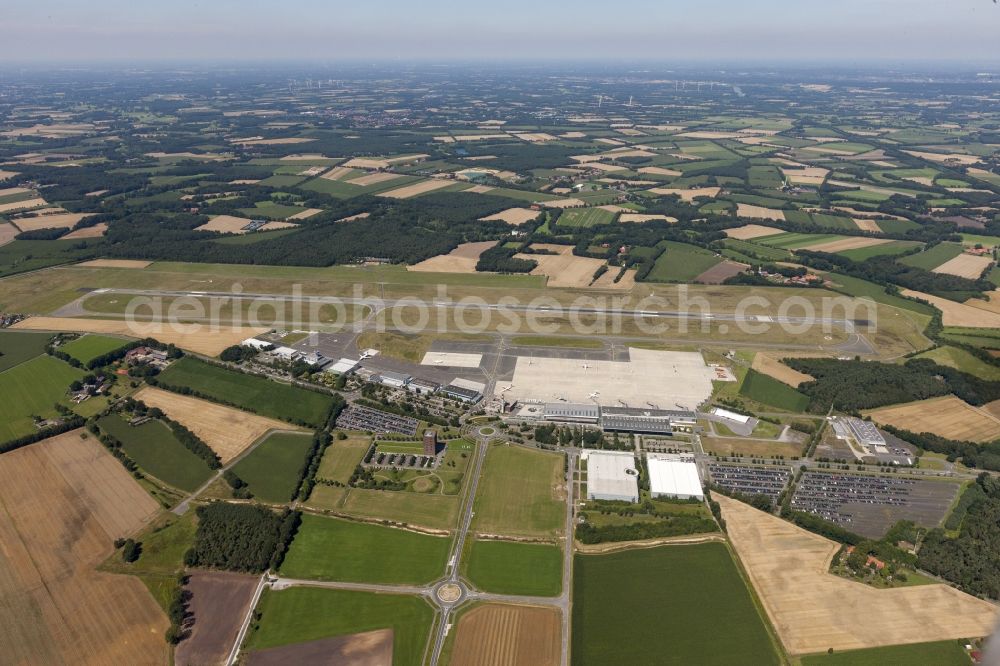 Münster from above - Münster Osnabrück International Airport in North Rhine-Westphalia