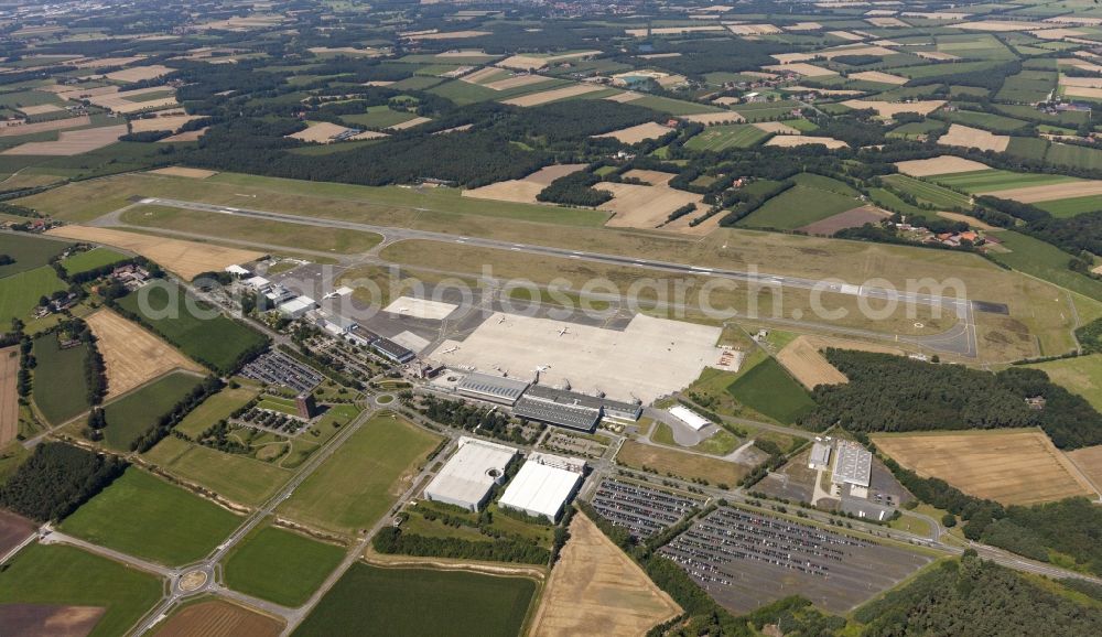 Aerial photograph Münster - Münster Osnabrück International Airport in North Rhine-Westphalia