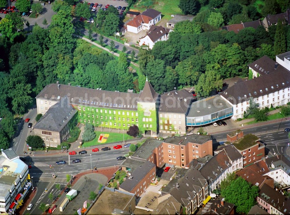 Aerial image Moers - Moers City Hall in the city of Moers in North Rhine-Westphalia