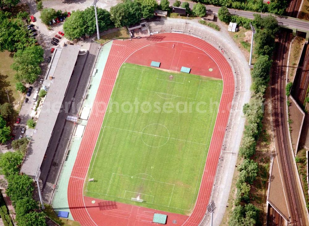 Aerial photograph Berlin - Charlottenburg - Mommsenstadion des TB Berlin am Messegelände in Berlin - Charlottenburg.