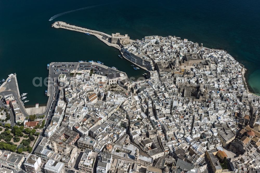 Aerial photograph Monopoli - Monopoli on the Mediterranean coast destrict Puglia in Italy