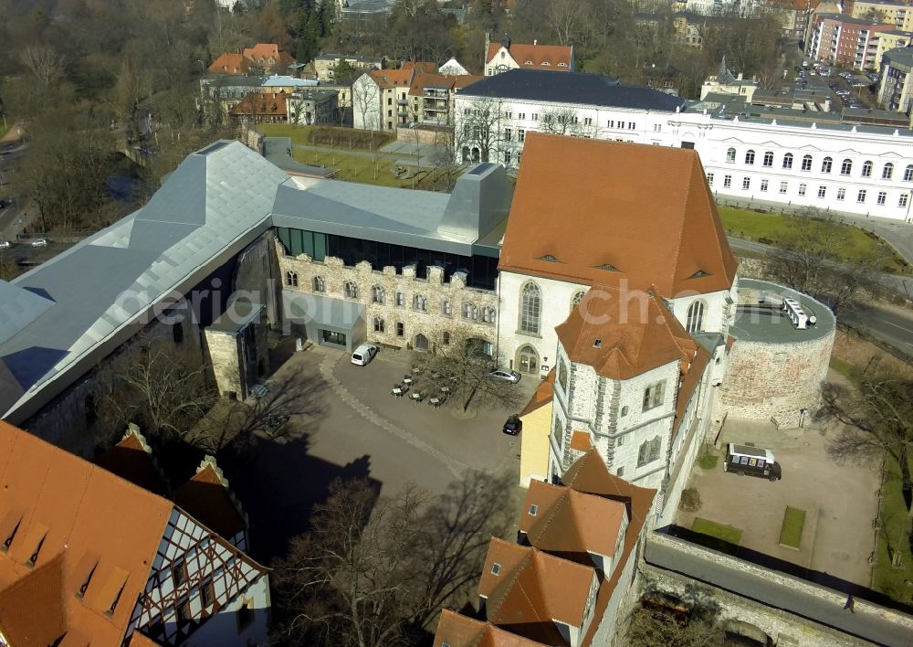 Aerial image Halle / Saale - View on the Moritzburg in Halle in Saxony-Anhalt after comprehensive