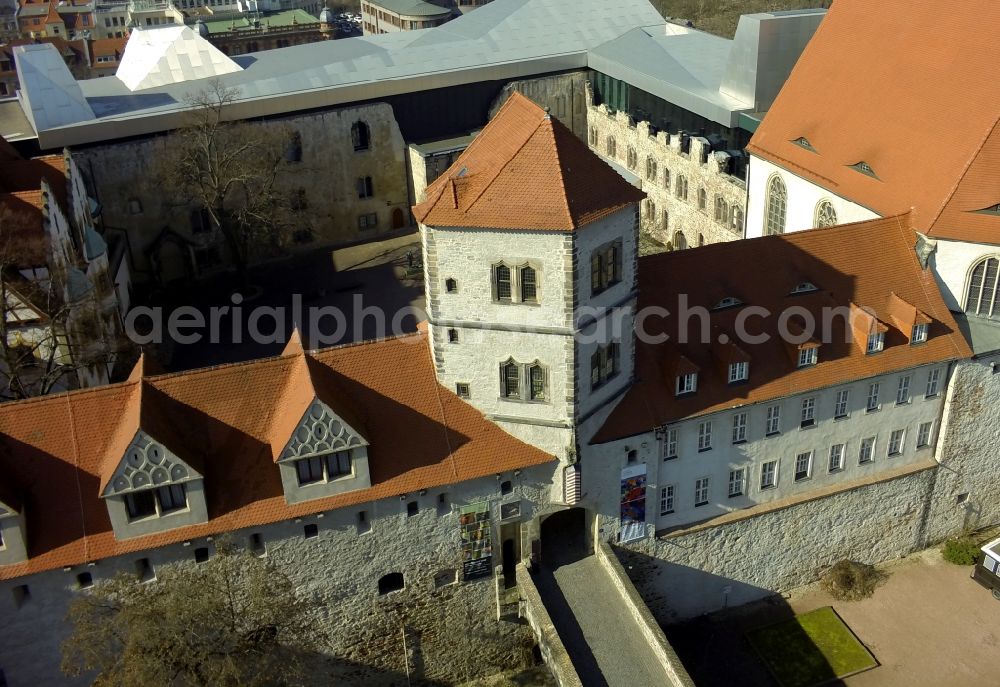 Halle / Saale from above - View on the Moritzburg in Halle in Saxony-Anhalt after comprehensive