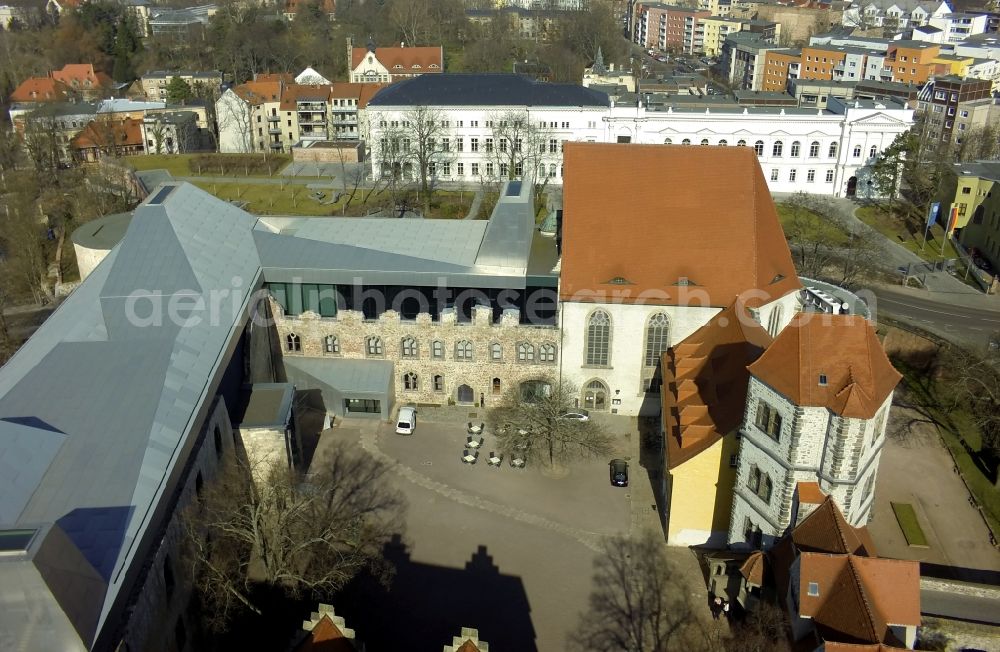 Aerial image Halle / Saale - View on the Moritzburg in Halle in Saxony-Anhalt after comprehensive