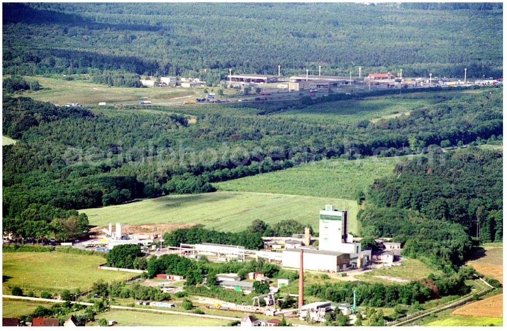 Aerial photograph Morsleben - Gelände des Endlagers Morsleben in Sachsen-Anhalt