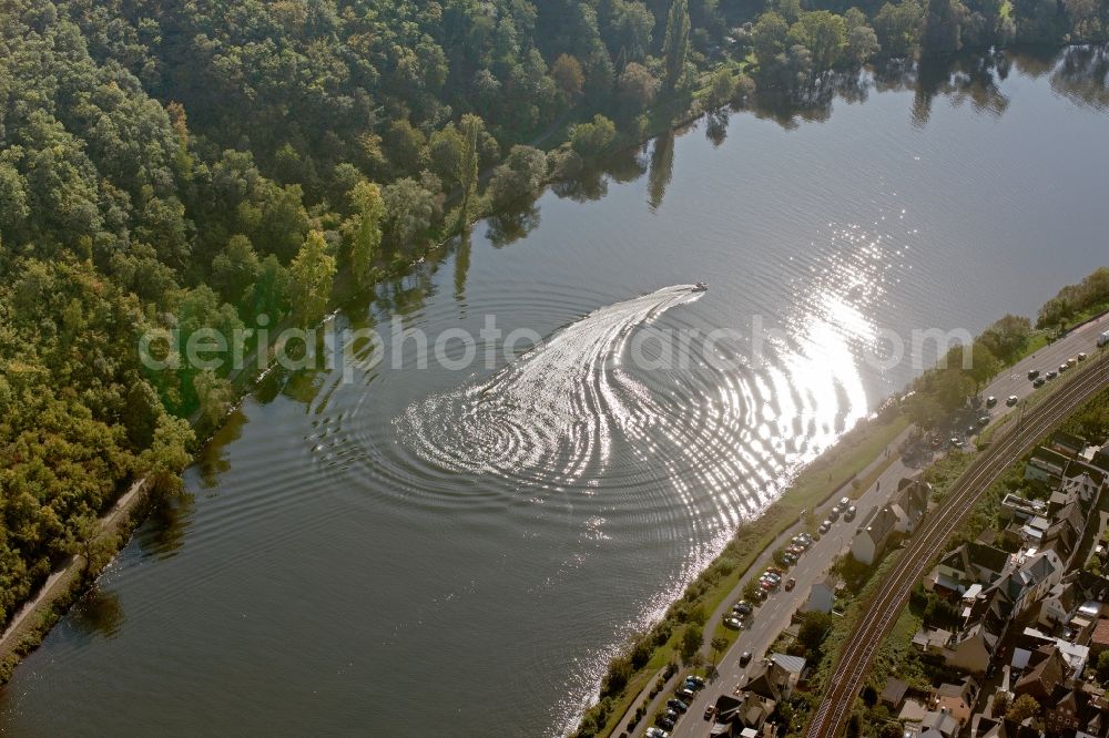 Aerial photograph Cochem - View of the Mosel near Cochem in the state of Rhineland-Palatinate