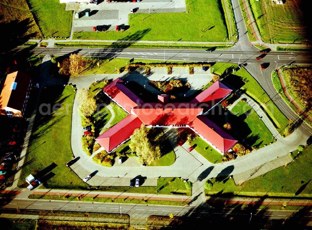 Aerial photograph Heiligengrabe - Motel im Gewerbegebiet Heiligengrabe.