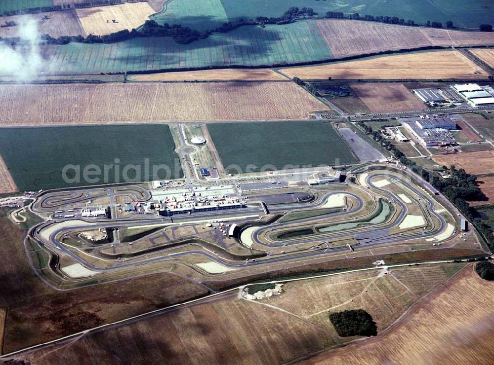 Aerial image Oschersleben - Motorrad- Rennbahn Oschersleben