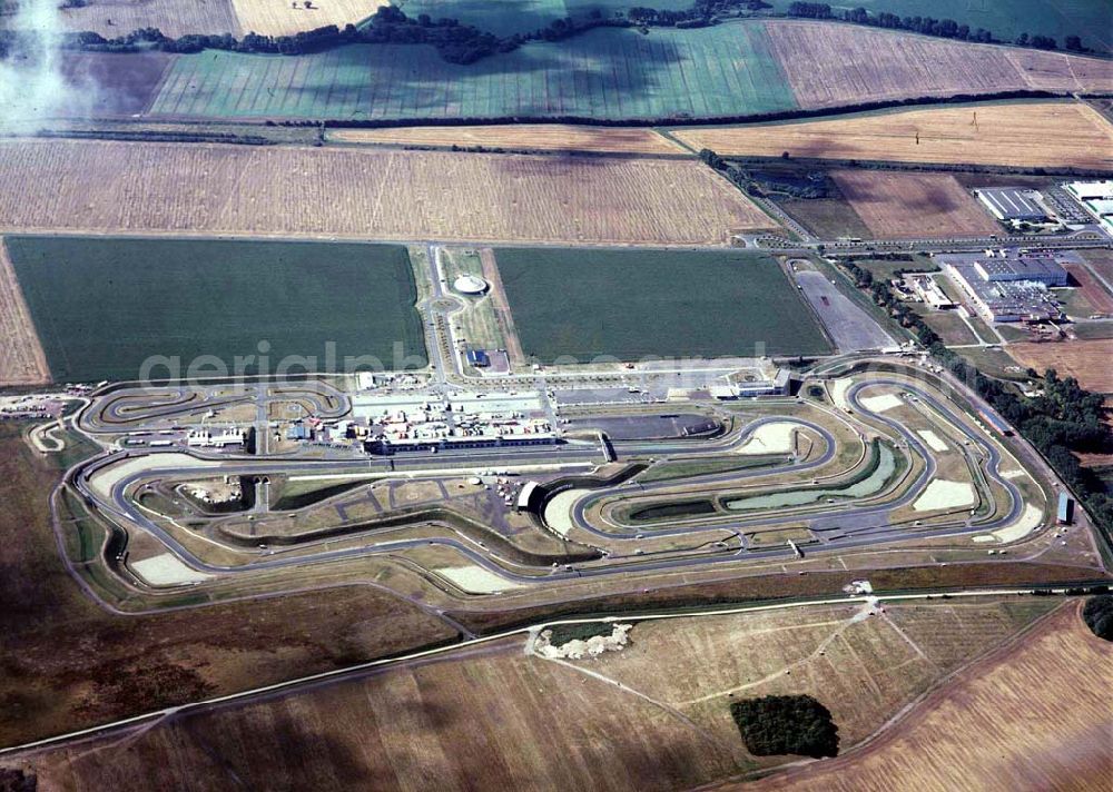 Aerial photograph Oschersleben - Motorrad- Rennbahn Oschersleben