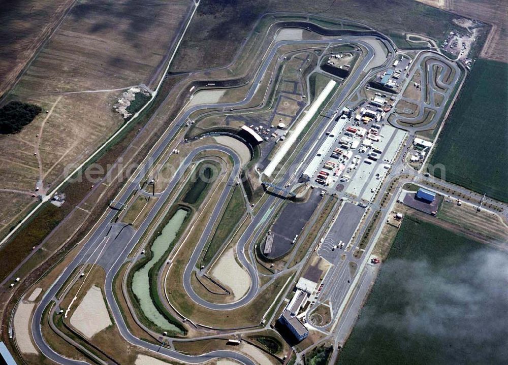 Aerial photograph Oschersleben - Motorrad- Rennbahn Oschersleben