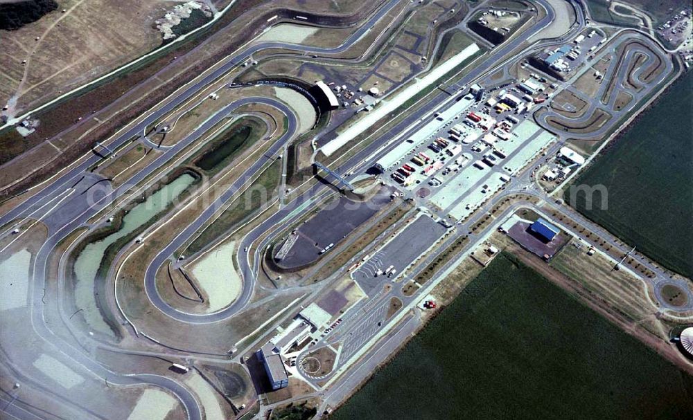 Aerial image Oschersleben - Motorrad- Rennbahn Oschersleben