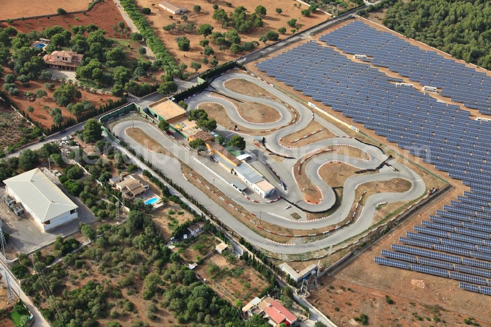 Aerial photograph Can Picafort - Karting Go-Kart in Can Picafort in Islas Baleares, Spain