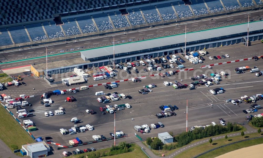 Aerial photograph Schipkau - Motorsport facility Lausitzring bei Klettwitz in the state Brandenburg