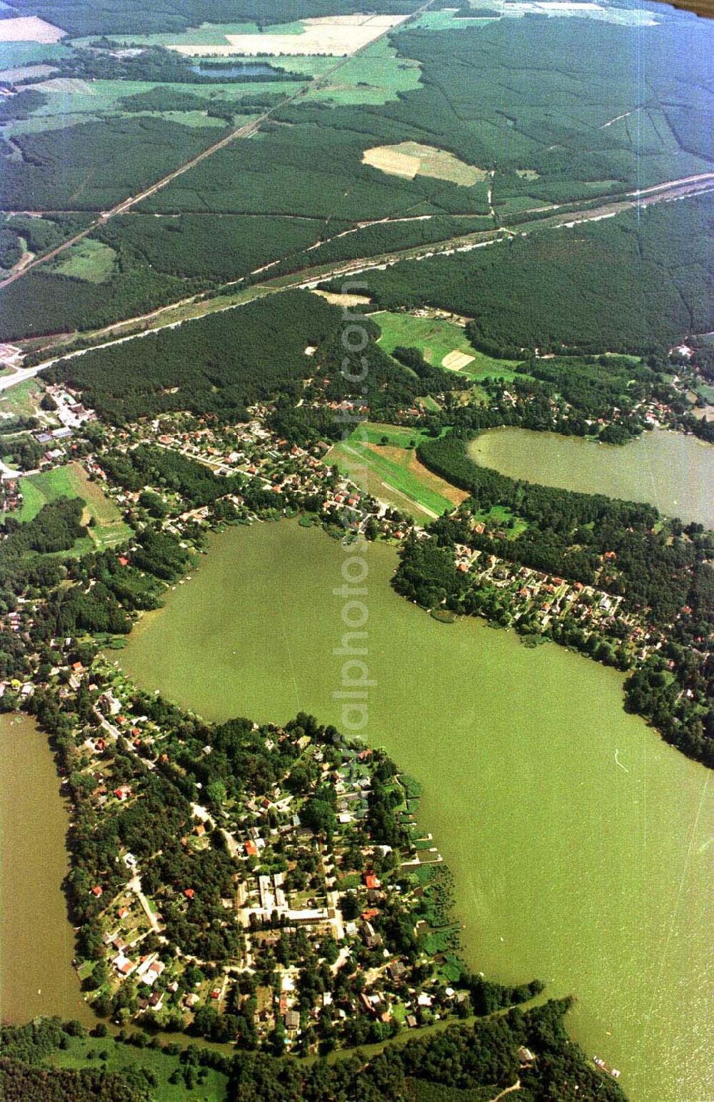 Motzen from above - Motzener See