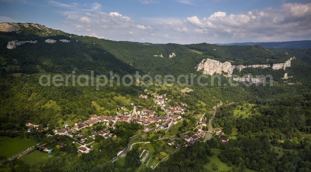 Mouthier-Haute-Pierre from above - Mouthier-Haute-Pierre in the province of Franche-Comté in France