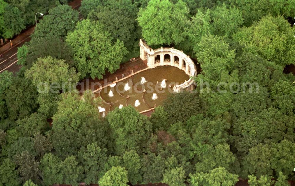 Aerial image Berlin - Märchenbrunnen in Berlin Friedrichshain 06.1995