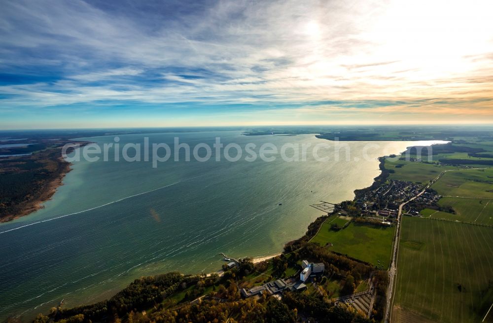 Aerial image Klink - View of the lake Mueritz near Klink in the state Mecklenburg-West Pomerania