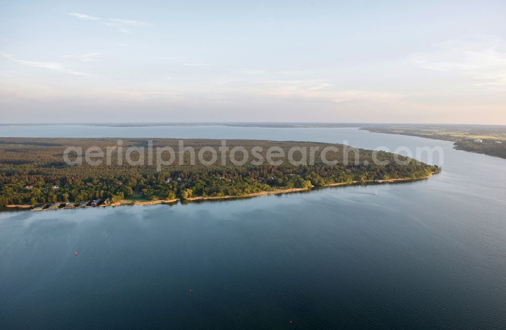 Waren (Müritz) from the bird's eye view: View of the Mueritz national park near Waren in the state of Mecklenburg-West Pomerania