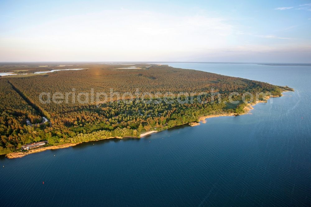 Waren (Müritz) from the bird's eye view: View of the Mueritz national park near Waren in the state of Mecklenburg-West Pomerania