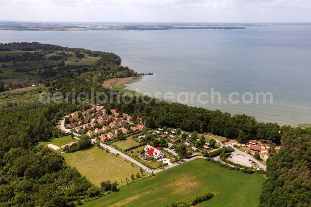 Aerial photograph Rechlin OT Boek - View of the mueritz in the district of Boek in Rechlin in the state of Mecklenburg-West Pomerania