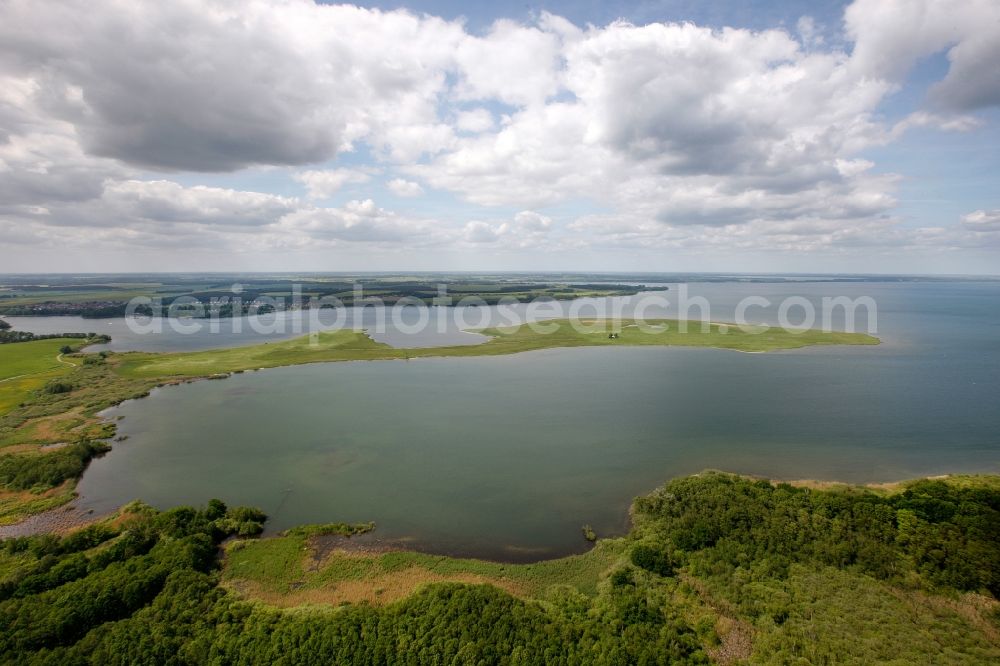 Röbel from the bird's eye view: View of the Mueritz in Roebel in the state of Mecklenburg-West Pomerania