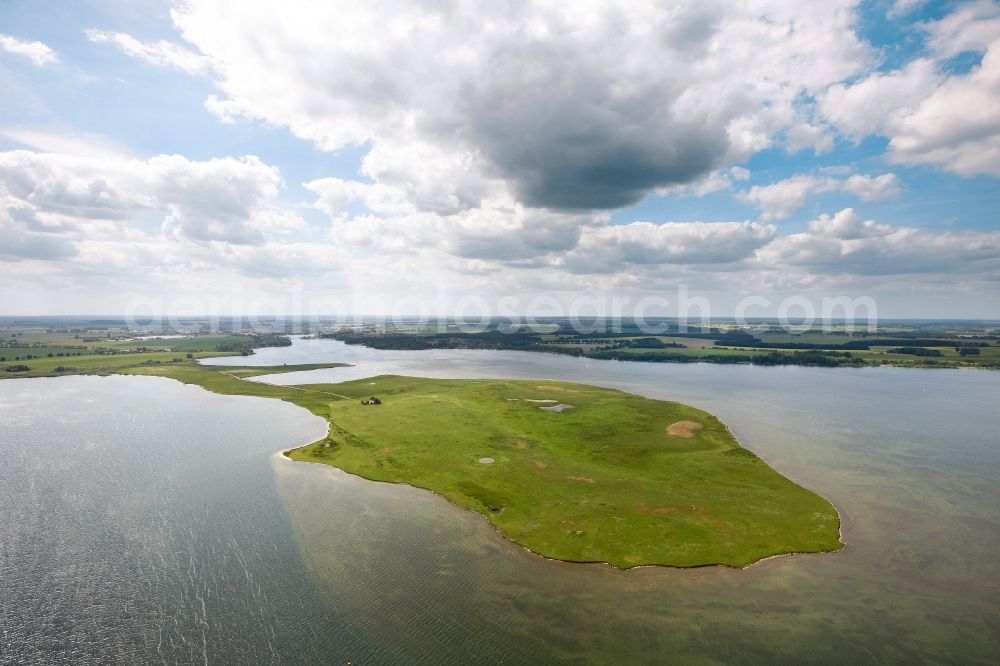 Aerial image Röbel - View of the Mueritz in Roebel in the state of Mecklenburg-West Pomerania