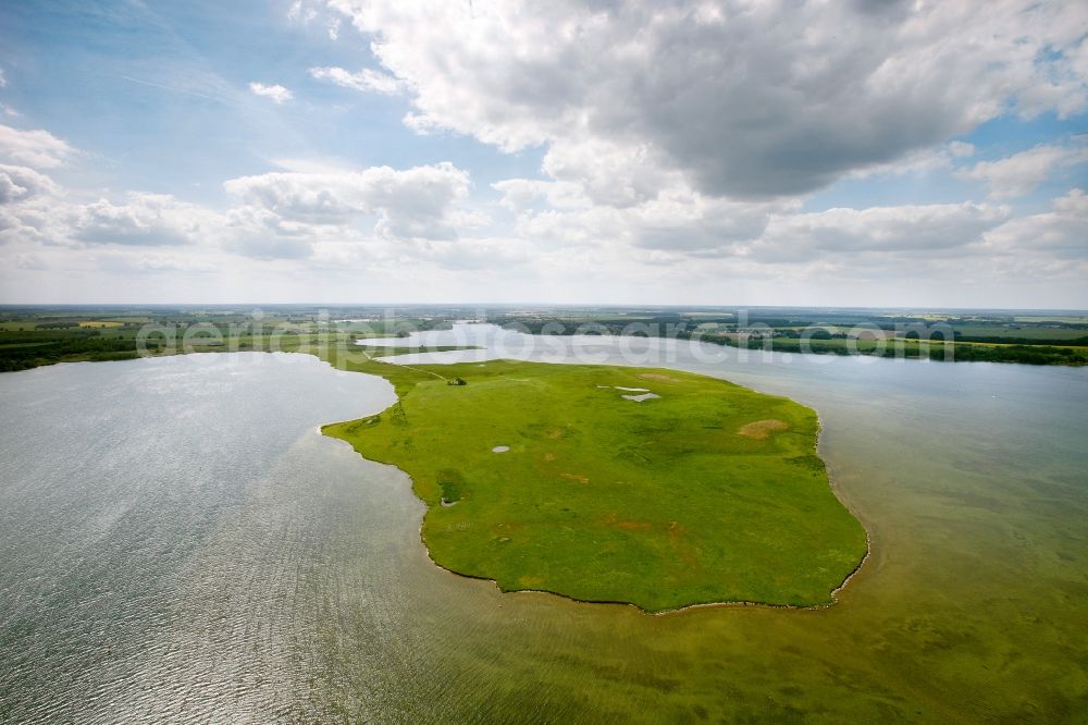 Aerial photograph Röbel - View of the Mueritz in Roebel in the state of Mecklenburg-West Pomerania