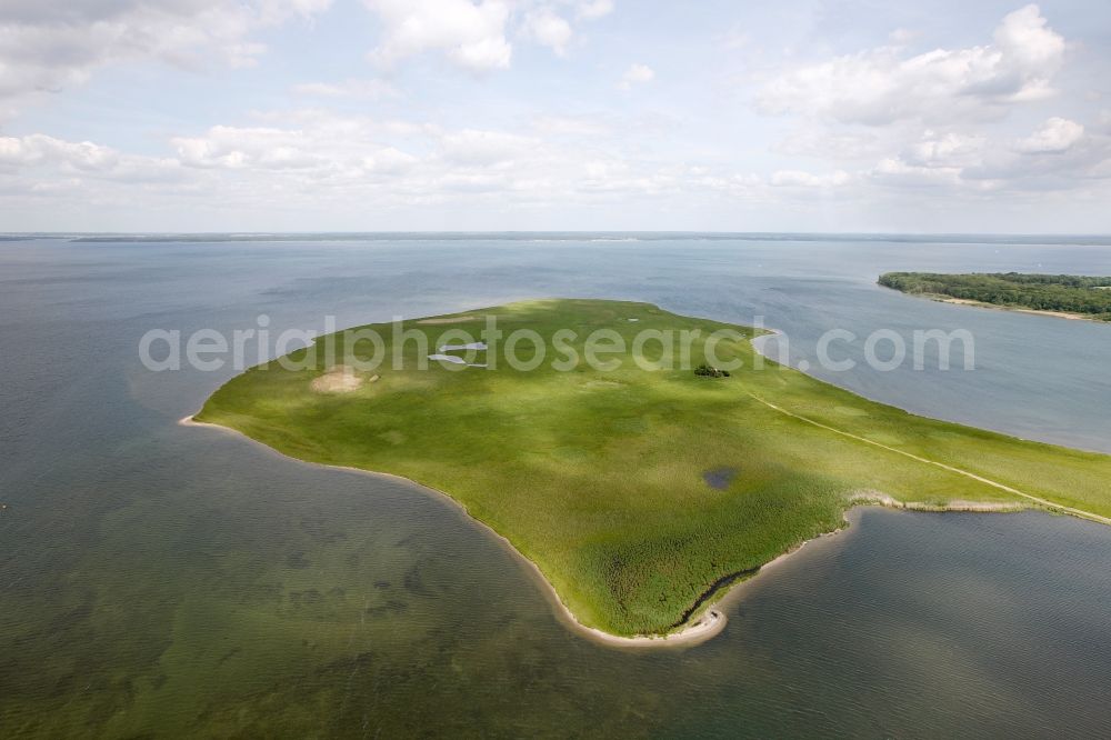 Aerial photograph Röbel - View of the Mueritz in Roebel in the state of Mecklenburg-West Pomerania