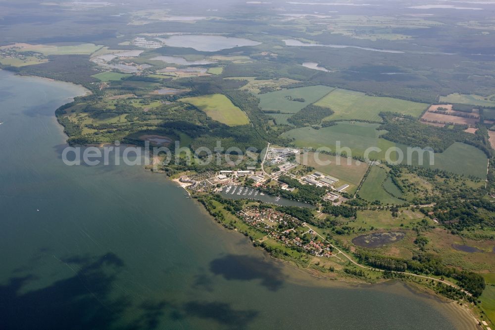 Aerial image Rechlin - View of the Mueritz in Rechlin in the state of Mecklenburg-West Pomerania