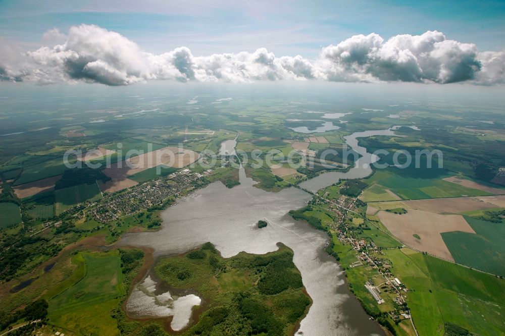 Aerial photograph Rechlin - View of the Mueritz in Rechlin in the state of Mecklenburg-West Pomerania