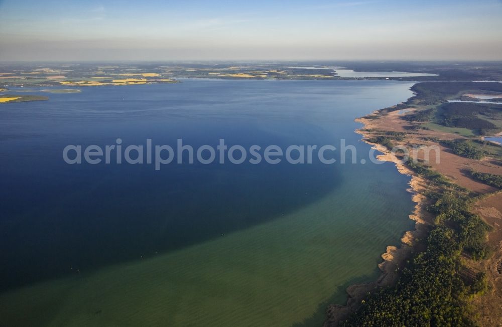 Aerial photograph Waren (Müritz) - View of the lake Mueritz in Waren (Mueritz) in the state Mecklenburg-West Pomerania