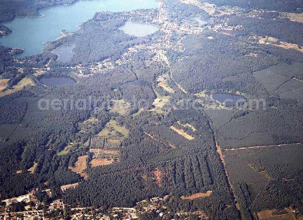 Aerial image Buckow / Märkische Schweiz - Märkische Schweiz bei Buckow aus einer Flughöhe von 4000 ft GND