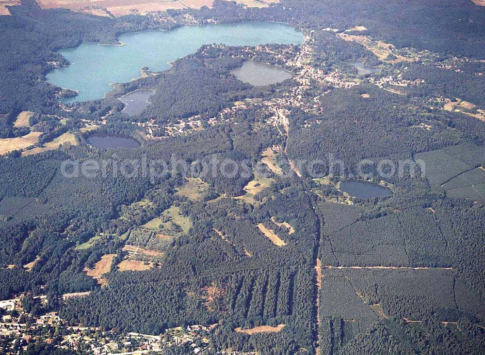 Aerial photograph Buckow / Märkische Schweiz - Märkische Schweiz bei Buckow aus einer Flughöhe von 4000 ft GND