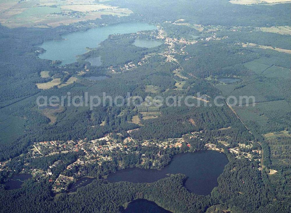 Aerial image Buckow / Märkische Schweiz - Märkische Schweiz bei Buckow aus einer Flughöhe von 4000 ft GND