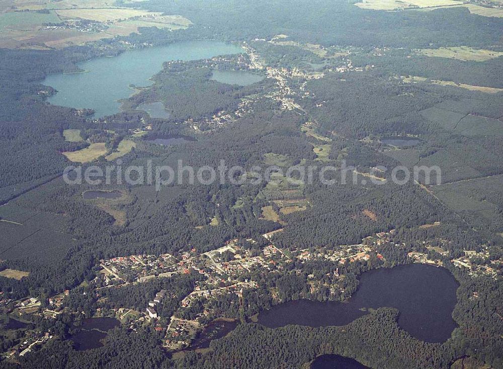 Aerial photograph Buckow / Märkische Schweiz - Märkische Schweiz bei Buckow aus einer Flughöhe von 4000 ft GND