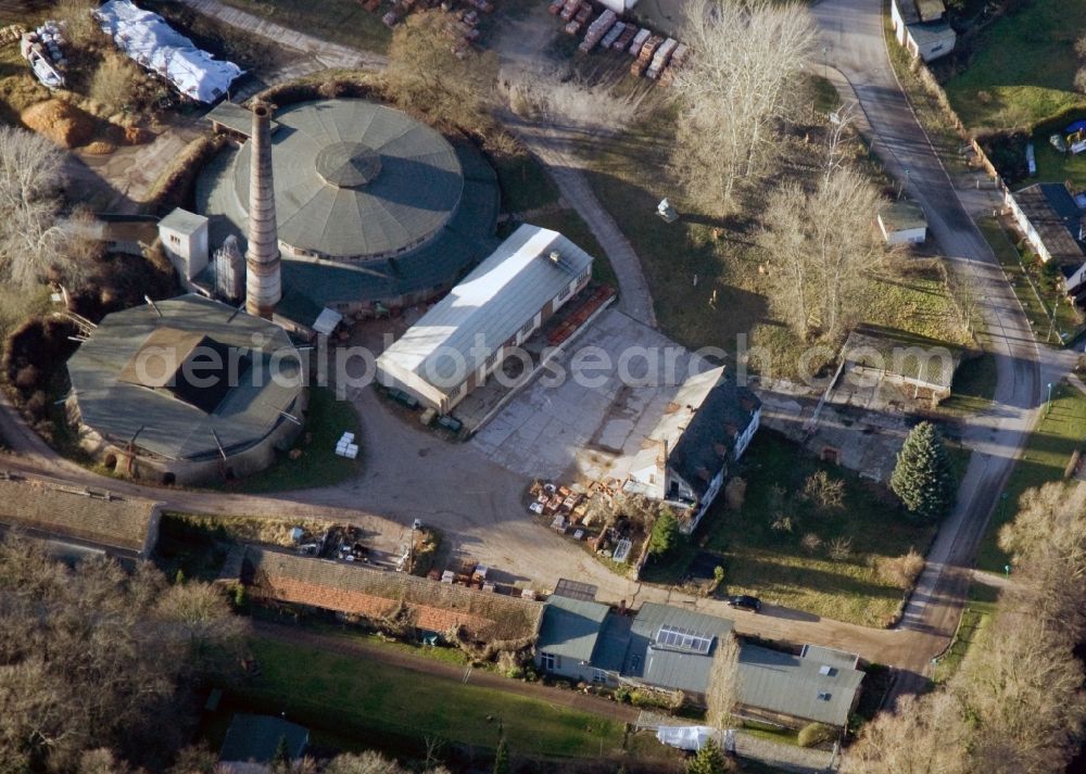 Aerial image Glindow - Brickworks Museum in Glindow in Brandenburg