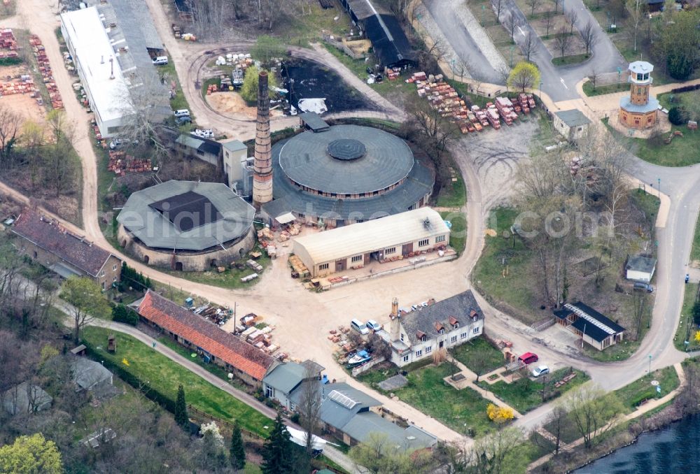 Werder (Havel) from above - Brickworks Museum in Glindow in Brandenburg