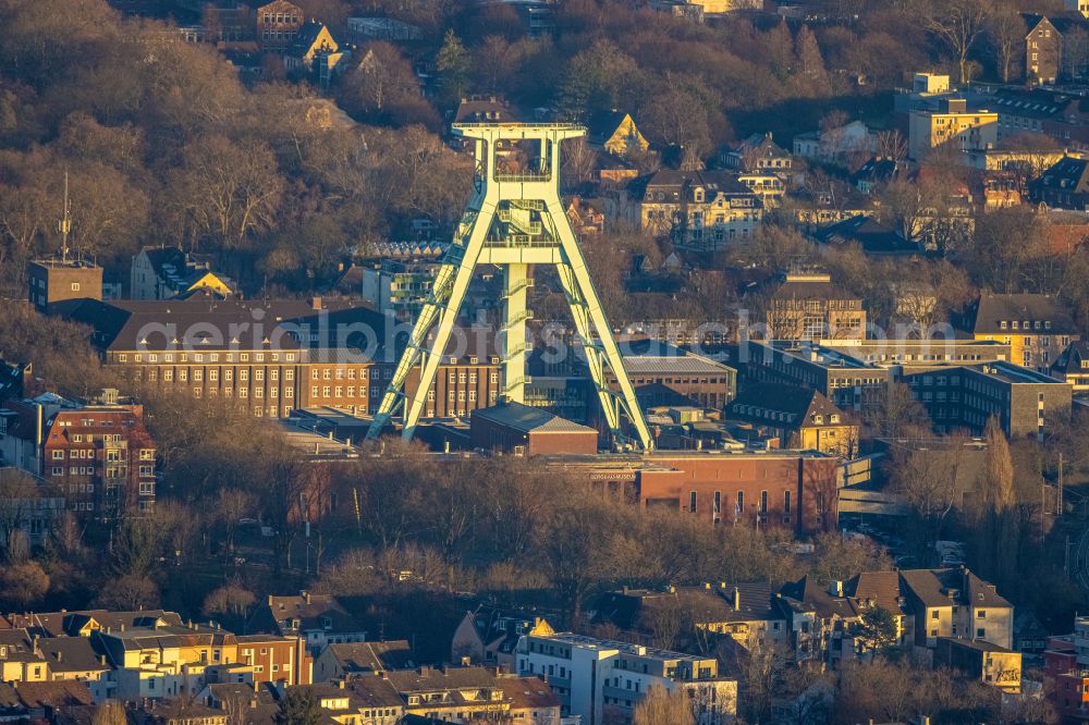 Aerial photograph Bochum - Museum building ensemble Deutsches Bergbau-Museum in the district Innenstadt in Bochum at Ruhrgebiet in the state North Rhine-Westphalia, Germany