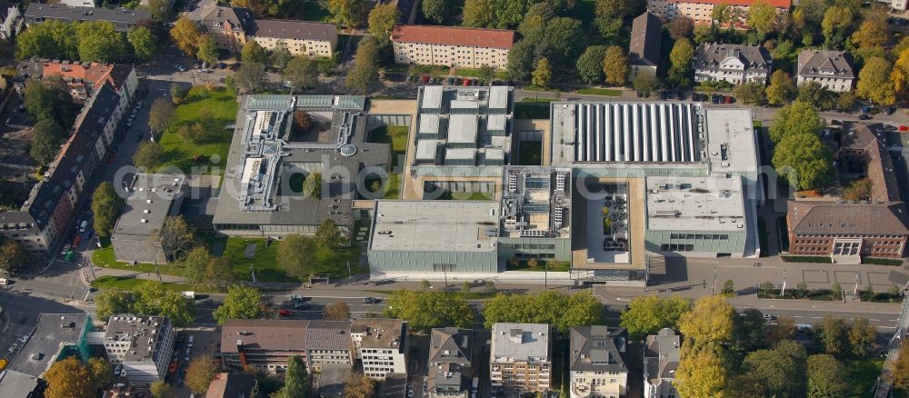 Aerial image Essen - View of the Folkwang Museum in Essen in the state North Rhine-Westphalia