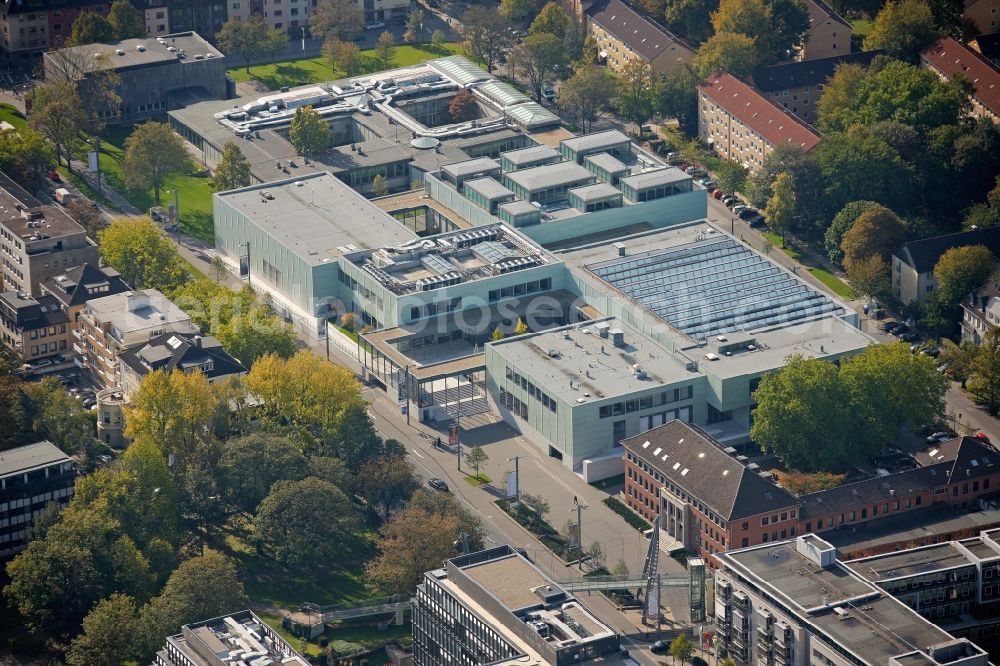 Aerial image Essen - View of the Folkwang Museum in Essen in the state North Rhine-Westphalia