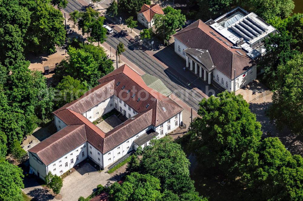 Aerial photograph Bremen - Museum building ensemble Gerhard-Marcks-Haus on street Am Wall in the district Altstadt in Bremen, Germany