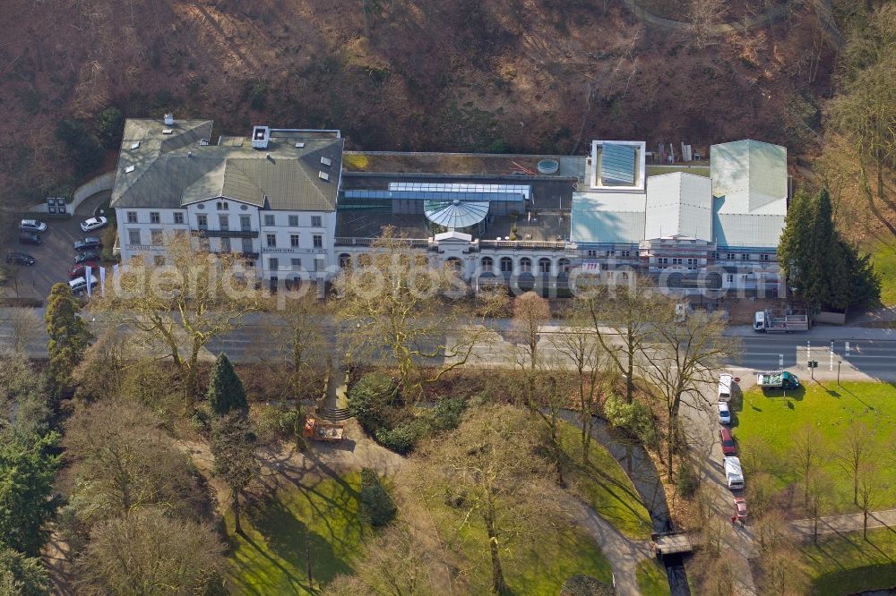 Aerial image Kleve - View of the Museum Kurhaus Cleves in the state North Rhine-Westphalia. Erstwhile this building was a popular spa and was visited by wealthy Prussians