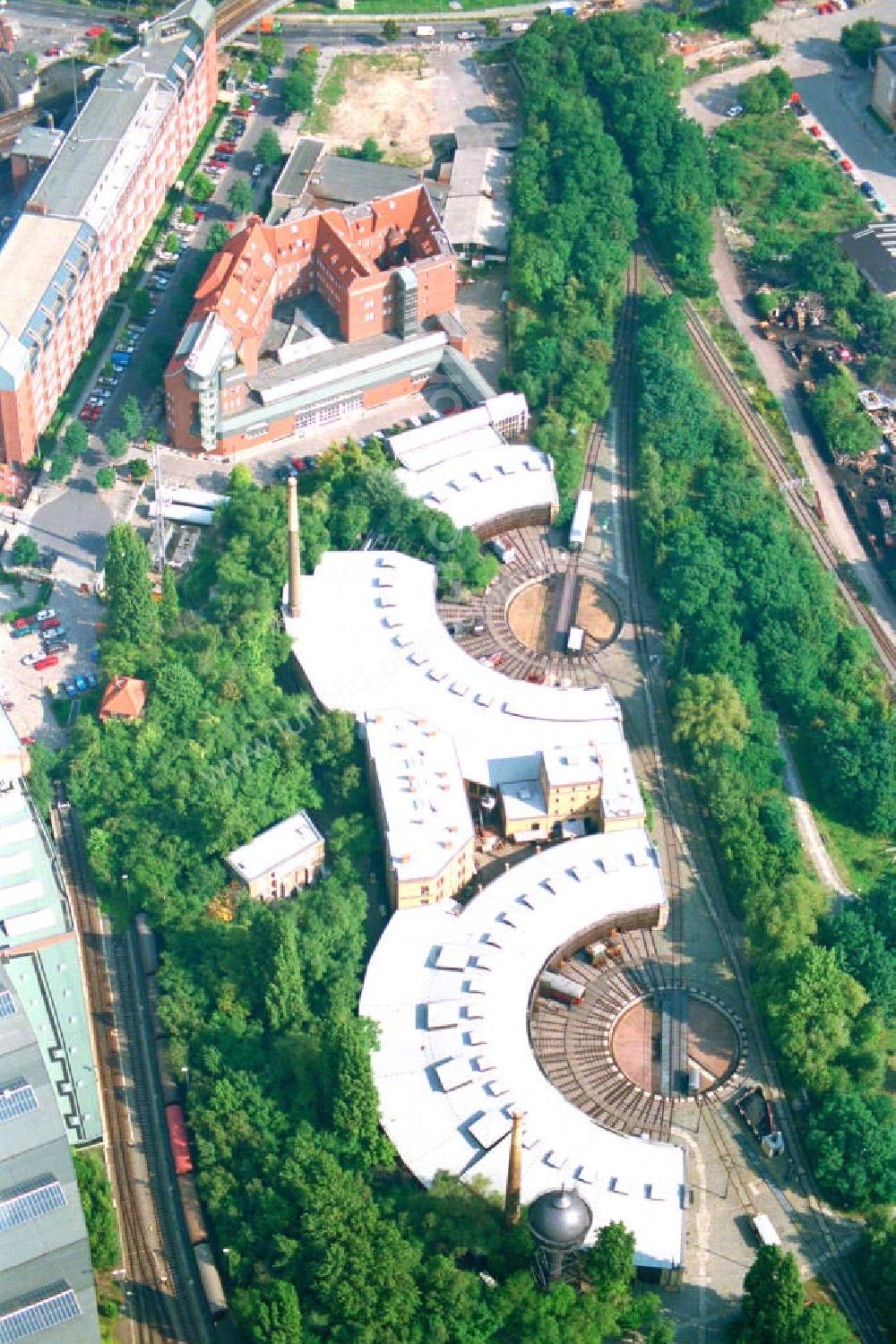 Aerial image Berlin / Kreuzberg - Museum für Verkehr und Technik in Berlin Kreuzberg.