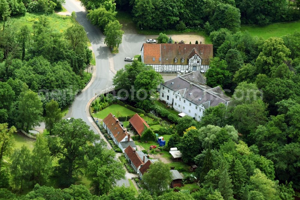 Aerial photograph Aumühle - Museum building ensemble of Bismarck - Museum in the district Friedrichsruh in Aumuehle in the state Schleswig-Holstein, Germany