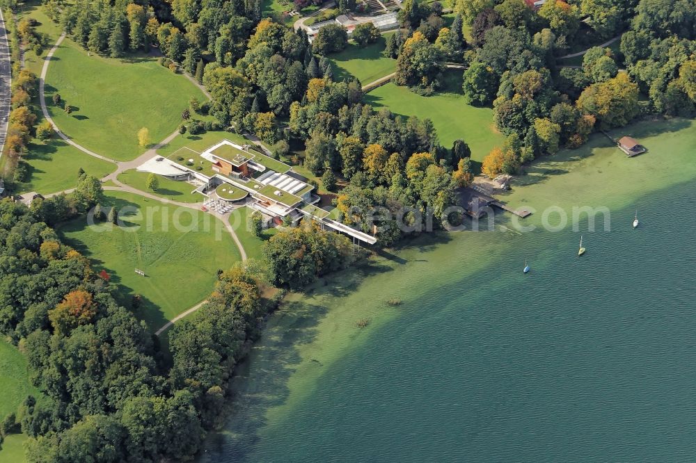 Aerial photograph Bernried am Starnberger See - Museum building ensemble Buchheim Museum der Phantasie in Bernried am Starnberger See in the state Bavaria