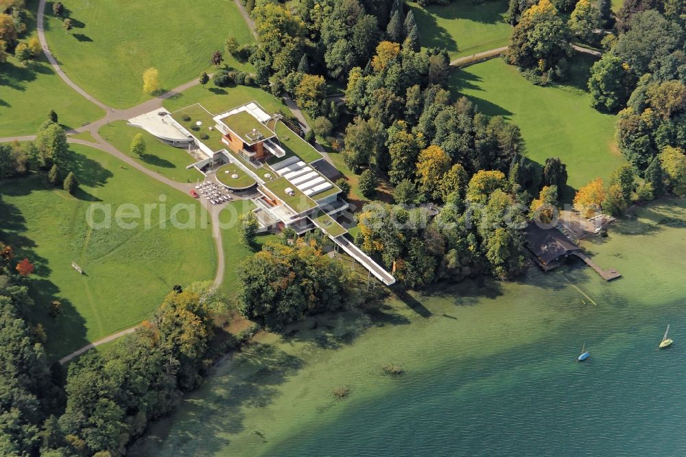 Bernried am Starnberger See from above - Museum building ensemble Buchheim Museum der Phantasie in Bernried am Starnberger See in the state Bavaria