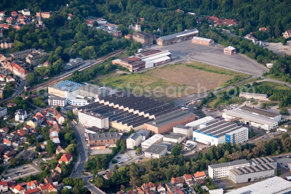 Thale from the bird's eye view: Museum building ensemble DDR MUSEUM THALE in Thale in the state Saxony-Anhalt, Germany